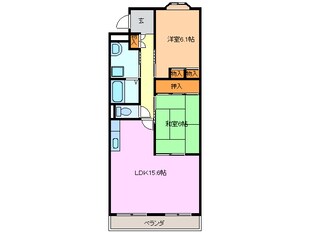 メルベーユ二村台の物件間取画像